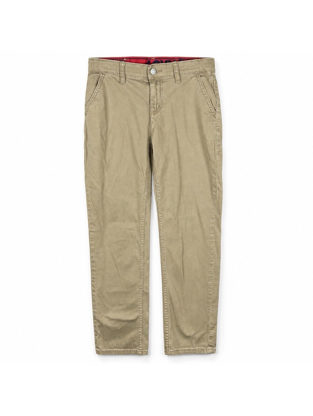 Levi’s 502 Boys 14 Regular 27x29 Khaki Tan Stretch Taper Jeans Adjustable